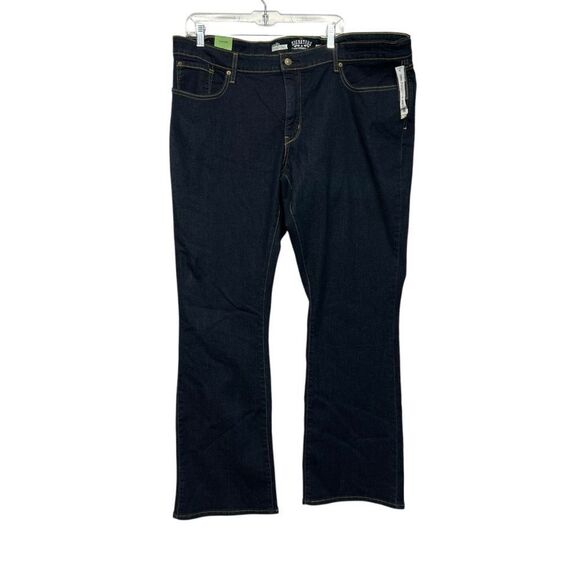 New Signature Gold Label by Levi Strauss Womens Bootcut Jeans Slimming Tummy 24w - Picture 2 of 11